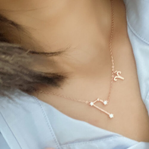 Zodiac Necklace 925 Silver with Zircon photo review
