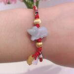 Yuanbao Chinese Zodiac String Bracelet with Jade Pendant photo review