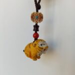 Upscale Tiger Bag Charm Pendant Made from Antlers photo review