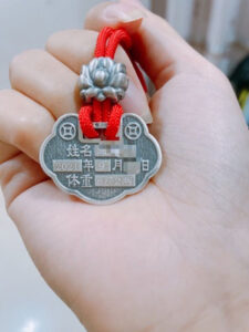 Custom Chinese Zodiac Pendant Lucky Lock for Kids 999 Silver photo review