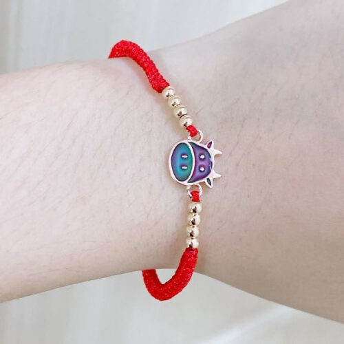 Red String Chinese Zodiac Bracelet with Silver Beads photo review