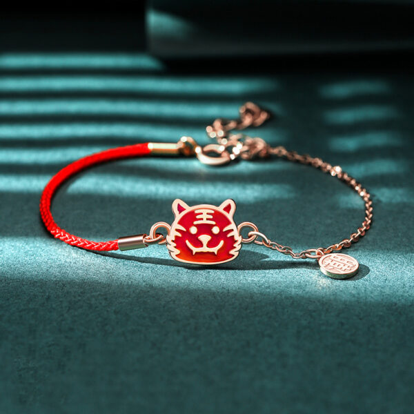 Red String Silver Chain Chinese Zodiac Bracelet ZA0LJ001AM3 1 USD $39.99