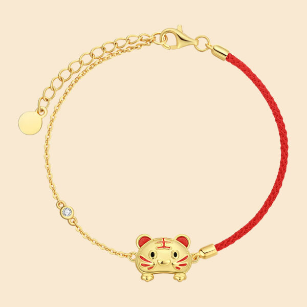 Half Red String Chinese Zodiac Bracelet for Women ZA0YSY001AM3 1 SGD $96.45