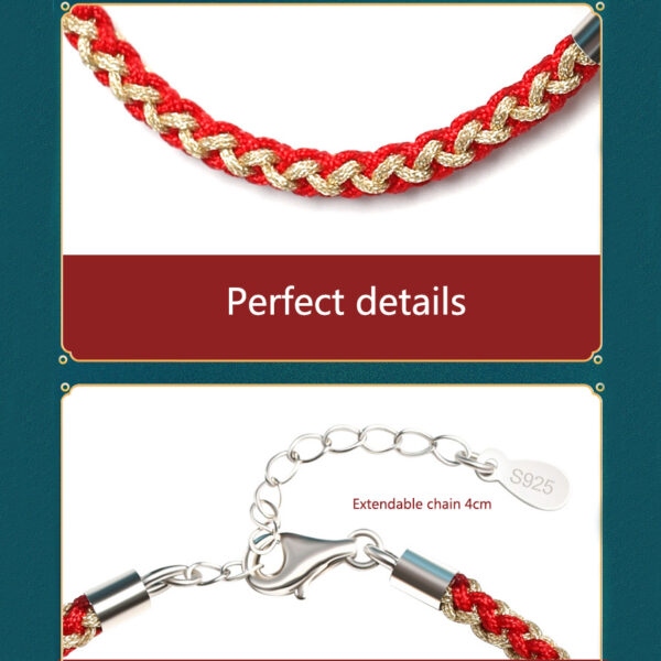 Yuanbao Chinese Zodiac String Bracelet with Jade Pendant ZA1LJ006AM3 6 EUR €38.63