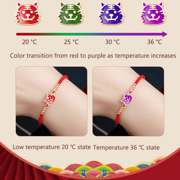 Red String Chinese Zodiac Bracelet with Silver Beads ZA1LJ010AM3 6 USD $29.99