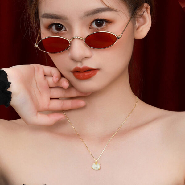 Pretty Silver Necklace with Jade Pendant for Girls Chinese Zodiac ZA1YSY002 1 SGD $82.67