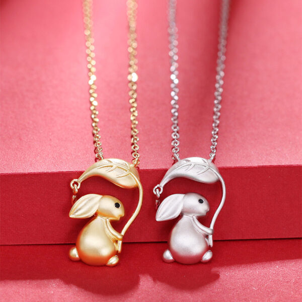 Lucky Rabbit Pendant Necklace 925 Silver ZA2BB020 1 AUD $90.10