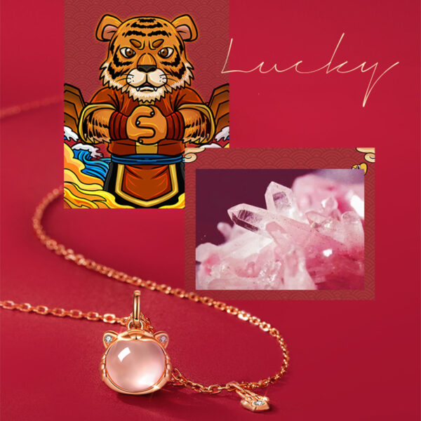 Hetian Jade Tiger Necklace with Silver Chain ZA2BB030 7 EUR €48.29