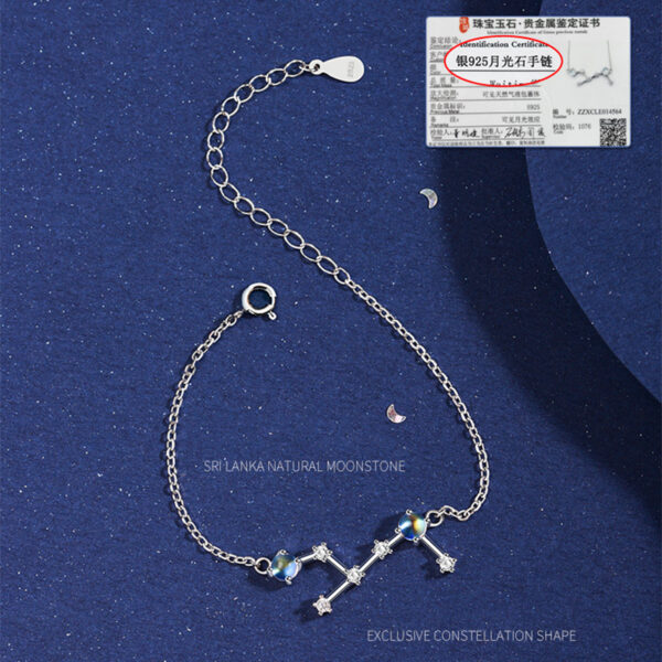 Moonstone Zodiac Bracelet 925 Silver Astrology Gift ZA3BB001 2 SGD $82.67