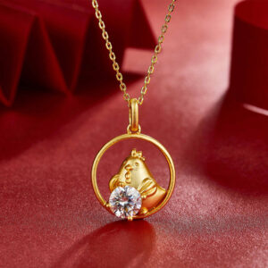 Birthstone Necklace 925 Silver with Moissanite Pendant Chinese Zodiac ZA4BB002 d10 AUD $135.16