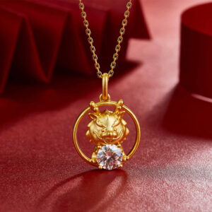 Birthstone Necklace 925 Silver with Moissanite Pendant Chinese Zodiac ZA4BB002 d5 USD $89.99