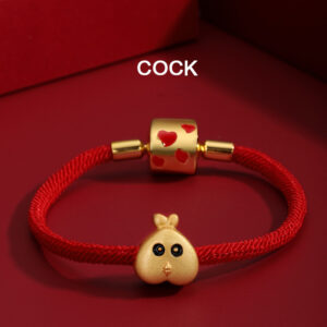 Cute Red String Chinese Zodiac Bracelet S925 Silver ZA4BB005 v10 CAD $53.95