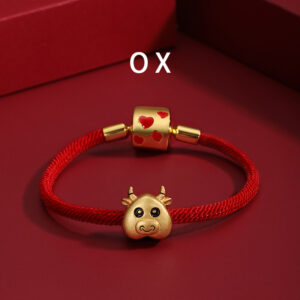 Cute Red String Chinese Zodiac Bracelet S925 Silver ZA4BB005 v2 CAD $53.95
