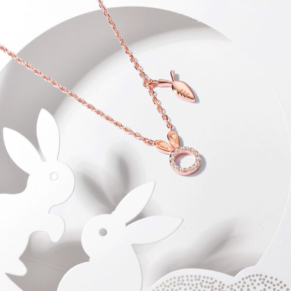 Cold Style Rabbit Necklace for Girls S925 Silver ZA4BB010 3 SGD $42.71