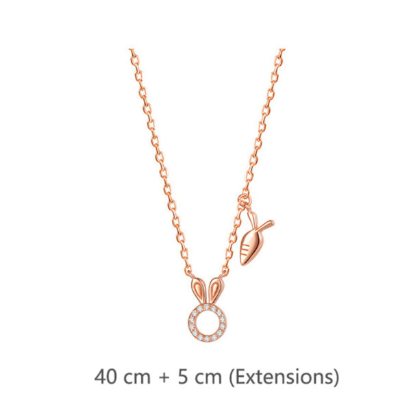 Cold Style Rabbit Necklace for Girls S925 Silver ZA4BB010 5 CAD $40.46