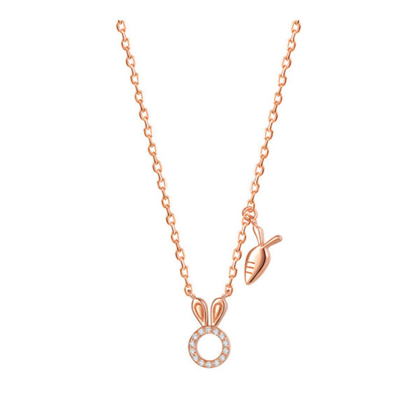Cold Style Rabbit Necklace for Girls S925 Silver ZA4BB010 F CAD $40.46