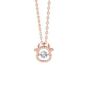 Spirituality Silver Necklace with Zircon Chinese Zodiac ZA4BB017 V2 CAD $40.46